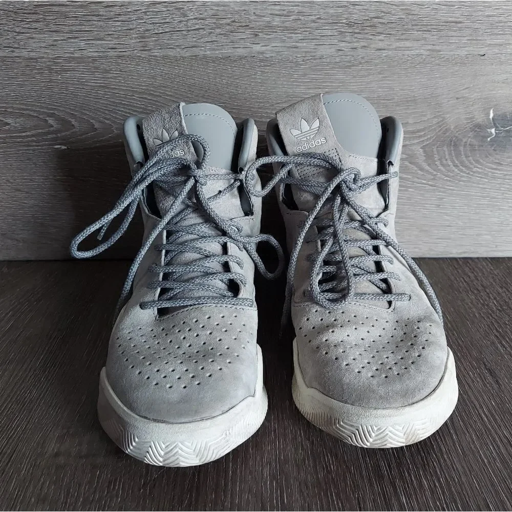 Adidas Big Kids Size 5.5 Tubular Instinct gray charcoal solid grey white S76171